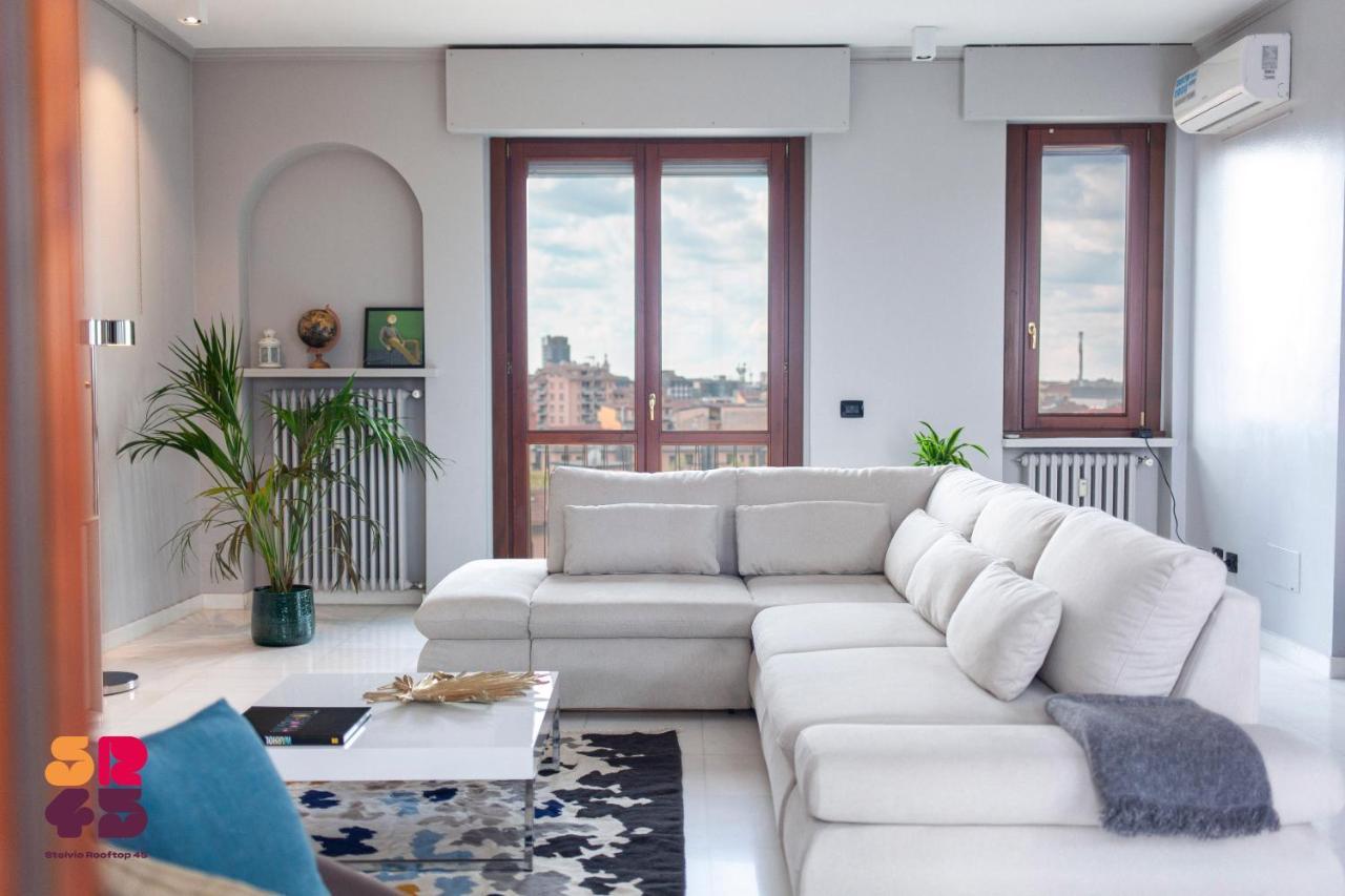 Stelvio Rooftop - Penthouse Skyline With Terrace And Jacuzzi Mailand Exterior foto