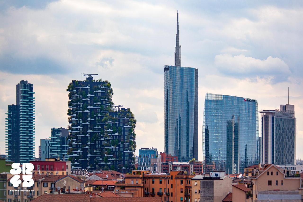 Stelvio Rooftop - Penthouse Skyline With Terrace And Jacuzzi Mailand Exterior foto